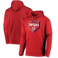 Washington Nationals red Majestic 2019 Postseason Dugout Authentic Pullover Hoodie