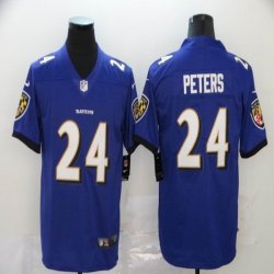 Baltimore Ravens #24 Marcus Peters Purple Color Rush Limited Jersey