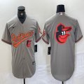 Nike Baltimore Orioles blank grey MLB Baseball jerseys-BD 07