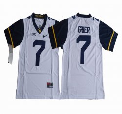 West Virginia Mountaineers #7 Will Grier Limited Jersey white College Football Jerseys