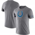 Indianapolis Colts Nike Essential Logo Dri-FIT Cotton T-Shirt - Heather Charcoal