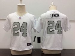 Nike Oakland Raiders #24 Marshawn Lynch white toddler nfl jerseys