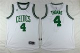 Boston Celtics 4 Lsaiah Thomas white basketball jerseys