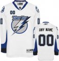 Reebok Tampa Bay Lightning Customized Authentic White Road Man NHL Jersey