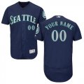 Custom Seattle Mariners dark blue Flexbase Authentic Collection Jersey