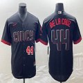 Nike Cincinnati Reds Elly De La Cruz black majestic baseball jerseys Joint name-BD 03