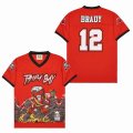 Tampa Bay Buccaneers #12 Tom Brady red sports shirts-SG