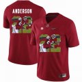 Custom Alabama Crimson Tide #22 Ryan Anderson Red College Color Rush Limited Jerseys