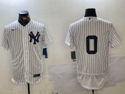 Nike New York Yankees #0 white Flexbase Authentic Collection Jersey