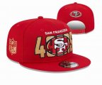 2023 49ers red NFL Snapback Hats-YD