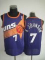 phoenlx Sun KJOHNSON 7# purple nba jerseys