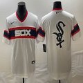 Nike Chicago White Sox blank majestic baseball jersey big logo 01