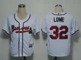 MLB Jerseys Atlanta Braves 32 Lowe White