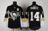 Reebok NHL Pittsburgh Penguins #14 Kunitz Black Jersey