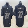 Nike Chargers #10 Justin Herbert black Color Rush Limited Jersey Reflective version