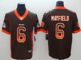 Browns #6 Baker Mayfield brown drift Nike Color Rush Limited Jerseys-BD