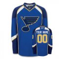 Reebok St. Louis Blues Customized Authentic Blue Home Man NHL Jersey