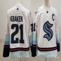 Adidas Seattle Kraken #21 white nhl jersey-PD