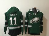 Philadelphia Eagles #11 Carson Wentz green nfl Hooded Sweatshirt