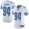 Women Detroit Lions #94 Ziggy Ansah Nike white Color Rush Limited Jersey