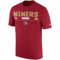 San Francisco 49ers Nike Sideline Legend Staff Performance T-Shirt - Scarlet