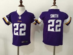 Nike Minnesota Vikings #22 Harrison Smit purple nfl Children Jerseys