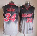 NBA Miami Heat Ray Allen 34 NBA gray black Jerseys