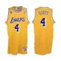 NBA Los Angeles Lakers 4# SCOTT yellow jerseys