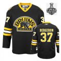 2013 NHL Stanley Cup Boston Bruins 37 Bergeron Black Jersey