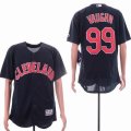 Cleveland Indians #99 Ricky Vaughn Dark blue Flexbase Authentic Collection Jersey