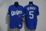 2017 Los Angeles Dodgers #5 Corey Seager blue Flexbase Authentic Collection Jersey