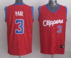 Los Angeles Clippers #3 Chris Paul Red Decorative pattern nba Jerseys