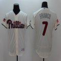 2016 Philadelphia Phillies #7 Maikel Franco beige Flexbase Authentic Collection Jersey