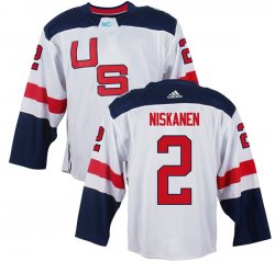 United States 2016 World Cup #2 Matt Niskanen white Hockey jerseys