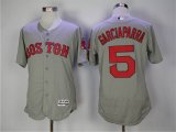 Boston Red Sox #5 Garciaparra gray Flexbase Authentic Collection Jersey