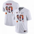 Custom Alabama Crimson Tide #10 Reuben Foster white College Color Rush Limited Jerseys