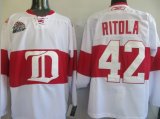 Deroit Red wings 42# Ritola White nhl jerseys