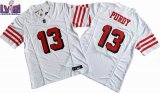 San Francisco 49ers 13# Brock Purdy white Nike Vapor F.U.S.E. Limited Jersey