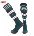 2023-2024 Manchester United Club green kid soccer socks away