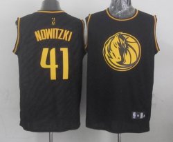 Dallas Mavericks 41# Dirk Nowitzki Precious Metals Fashion Stitched NBA Jersey