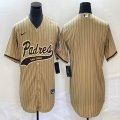 Nike San Diego Padres blank beige majestic baseball jersey Joint name -BD