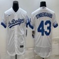 Nike Los Angeles Dodgers #43 Syndergaard white new Flexbase Authentic Collection Jersey