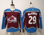 Women Adidas Colorado Avalanche Nathan Mackinnon 29# red hockey jersey