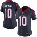 Women Houston Texans #10 DeAndre Hopkins dark blue Color Rush Limited Jersey