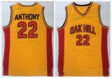 Oak Hill #22 Carmelo Anthony Yellow High School Basketball Jersey