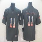 Nike New England Patriots #11 Julian Edelman Carbon black Color Rush Limited Jersey