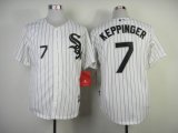 Chicago White Sox #7 Jeff Keppinger White mlb Jersey