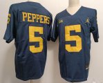 Nike Wolverines #5 Jabrill Peppers blue ncaa football Jersey