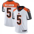 Nike Cincinnati Bengals #5 McCarron white Color Rush Limited Jersey