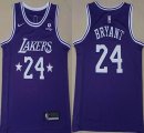 Nike Los Angeless Lakers #24 Kobe Bryant purple basketball Jerseys-XD